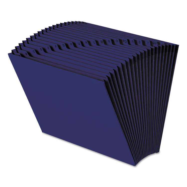 Smead - Heavy-Duty Indexed Expanding Open Top Color Files, 21 Sections, 1/21-Cut Tabs, Letter Size, Navy Blue