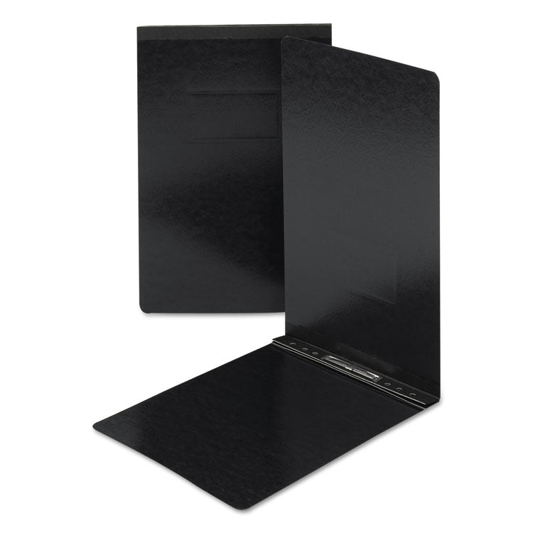 Smead - Prong Fastener Pressboard Report Cover, Two-Piece Prong Fastener, 2" Capacity, 8.5 x 14, Black/Black