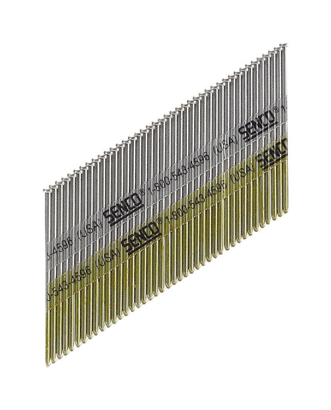 SENCO - Senco 2-1/2 in. 15 Ga. Angled Strip Bright Finish Nails 34 deg 3000 pk - Case of 3