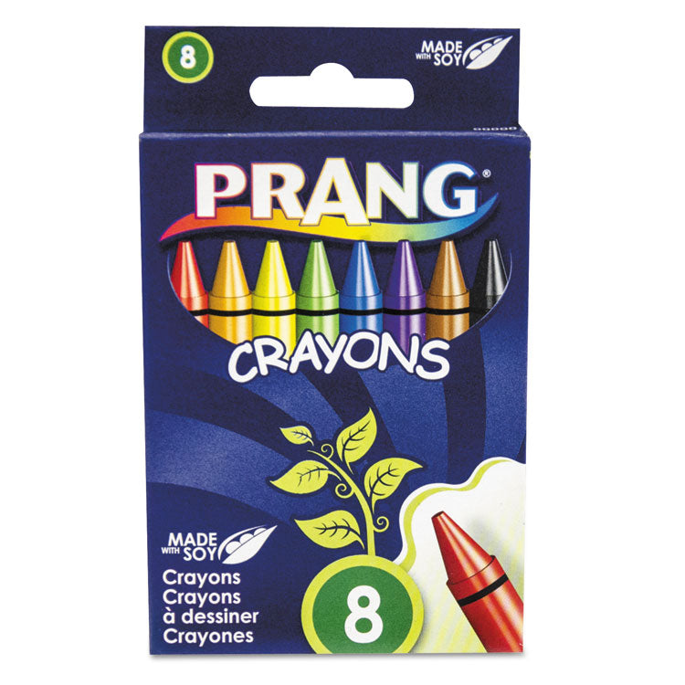 Prang - Crayons Made with Soy, 8 Colors/Box