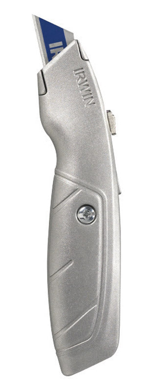 IRWIN - Irwin 8-7/8 in. Retractable Utility Knife Silver 1 pk