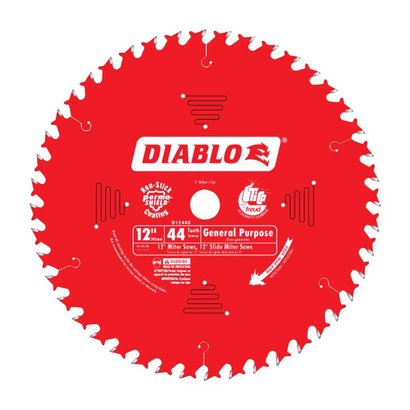 FREUD - Diablo 12 in. D X 1 in. TiCo Hi-Density Carbide Circular Saw Blade 44 teeth 1 pk