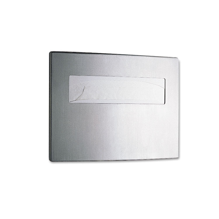 Bobrick - Stanless Steel Toilet Seat Cover Dispenser, ConturaSeries, 15.75 x 2.25 x 11.25, Satin Finish