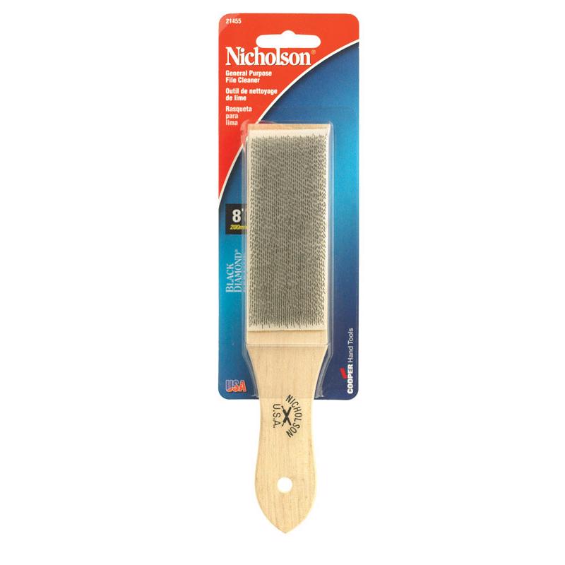 NICHOLSON - Nicholson 8 in. L X 2.85 in. W Wood File Cleaner 1 pc