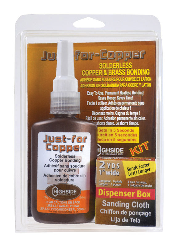 HIGHSIDE CHEMICALS - Highside Chemicals Just For Copper 5-3/8 in. L X 8-1/2 in. W Copper and Brass Bonding Kit 1 pc