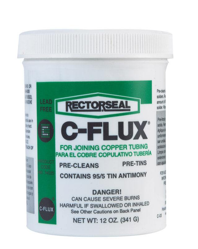 RECTORSEAL - Rectorseal 12 oz Lead-Free Soldering Flux Tin/Antimony 1 pc