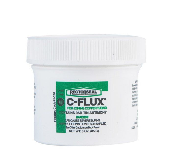 RECTORSEAL - Rectorseal 3 oz Lead-Free Soldering Flux Tin/Antimony 1 pc