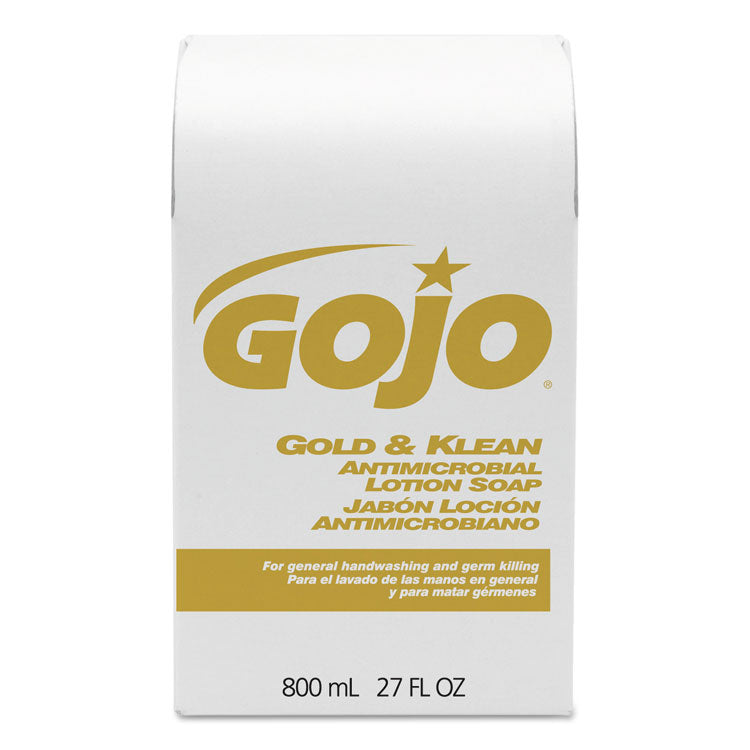 GOJO - Gold and Klean Lotion Soap Bag-in-Box Dispenser Refill, Floral Balsam, 800 mL