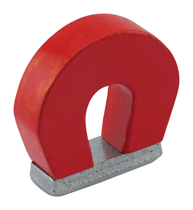 MAGNET SOURCE - Magnet Source 1 in. L X 1.126 in. W Red Horseshoe Magnet 2 lb. pull 1 pc