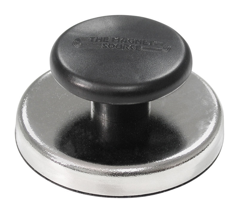 MASTER MAGNETICS - Magnet Source 1.25 in. L X 2.65 in. W Black Knob Magnet 25 lb. pull 1 pc