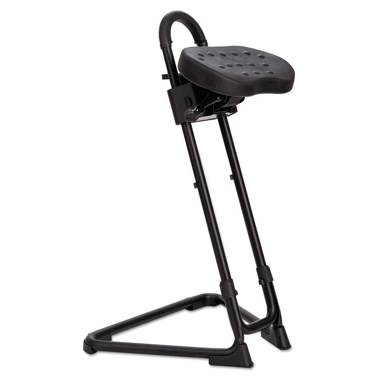 Alera - Alera SS Series Sit/Stand Adjustable Stool, Supports Up to 300 lb, Black