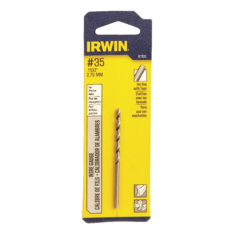 IRWIN - Irwin #35 X 2-5/8 in. L High Speed Steel Wire Gauge Bit Straight Shank 1 pc