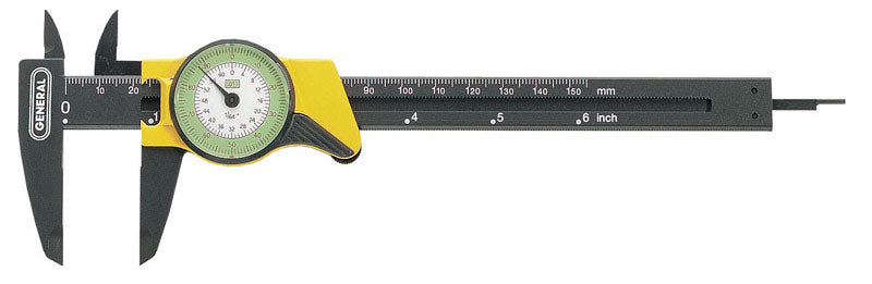 GENERAL - General 6 in. L X 3-1/4 in. W Dial Caliper 1 pc
