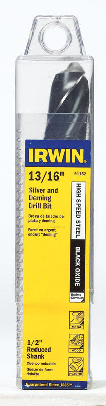 IRWIN - Irwin 13/16 in. X 6 in. L High Speed Steel Drill Bit Straight Shank 1 pc