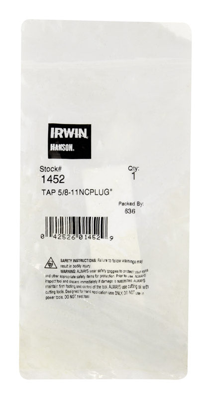 IRWIN - Irwin Hanson High Carbon Steel SAE Fraction Tap 5/8 in. 1 pc [1452]