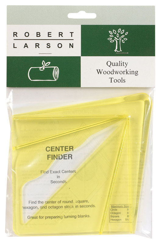 ROBERT LARSON - Robert Larson 9-1/2 in. L X 6 in. H Plastic Center Finder