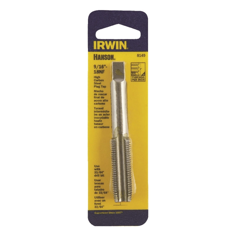 IRWIN - Irwin Hanson High Carbon Steel SAE Fraction Tap 9/16 in. 1 pc [8149]