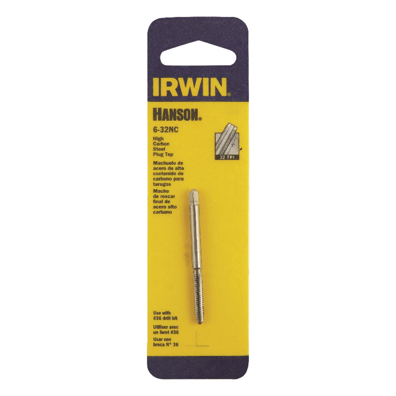 IRWIN - Irwin Hanson High Carbon Steel SAE Plug Tap 6 - 32 1 pc - Case of 5