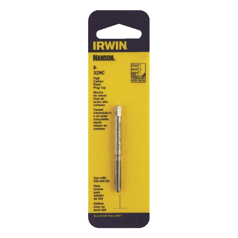 IRWIN - Irwin Hanson High Carbon Steel SAE Plug Tap 8 - 32 1 pc - Case of 5