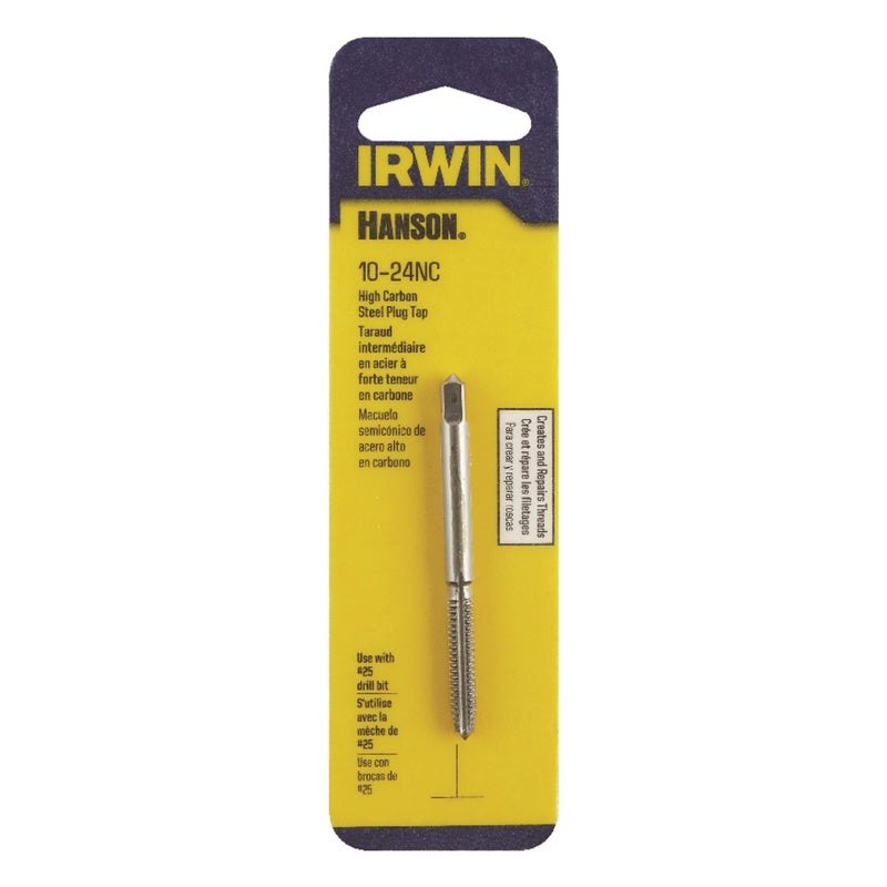 IRWIN - Irwin Hanson High Carbon Steel SAE Plug Tap 10 - 24 1 pc - Case of 5