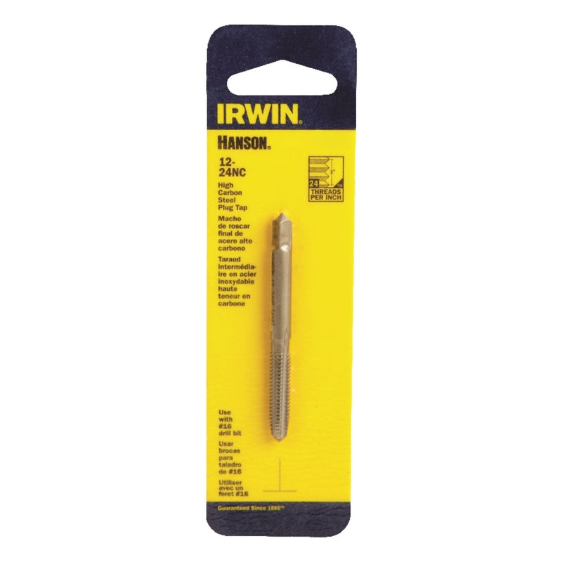 IRWIN - Irwin Hanson High Carbon Steel SAE Plug Tap 12 - 24 1 pc - Case of 5