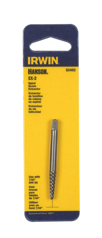 IRWIN - Irwin Hanson 7/64 in. X 7/64 in. D Carbon Steel Spiral Screw Extractor 5.4 in. 1 pc - Case of 3