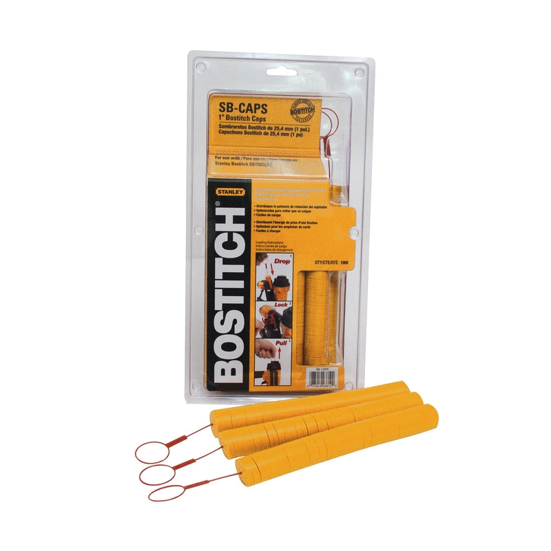 STANLEY BOSTITCH - Bostitch 1 in. W X 1 in. L 16 Ga. Button Caps 1000 pk