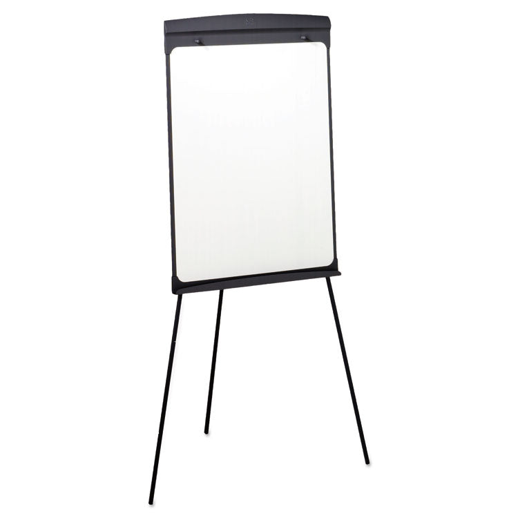 Quartet - Magnetic Dry Erase Easel, 27 x 35, Graphite Surface, Graphite Plastic Frame