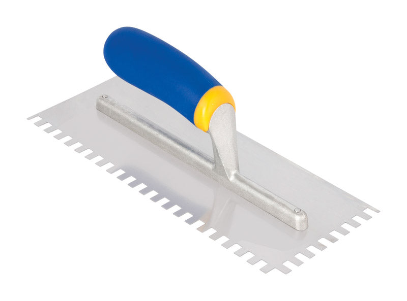 QEP - QEP 4.5 in. W X 11 in. L Stainless Steel Square Notch Trowel 1 pk