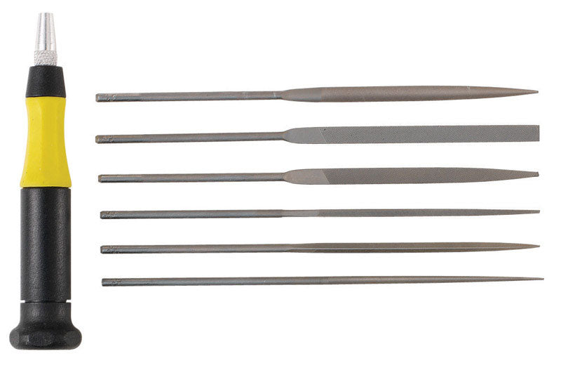 GENERAL - General 5-1/2 in. L Steel Needle File Set 6 pc