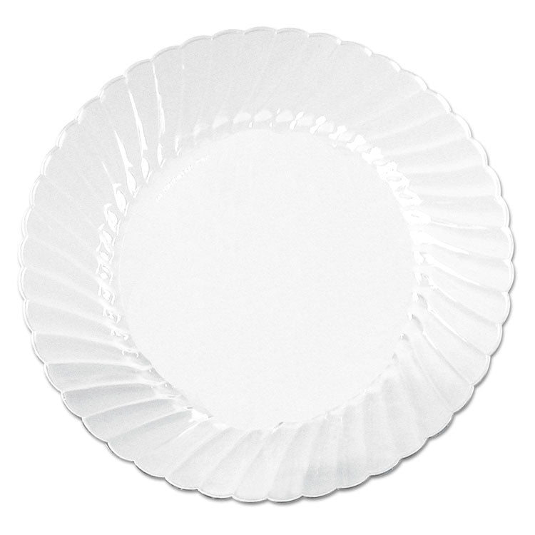 WNA - Classicware Plates, Plastic, 10.25" dia, Clear, 12/Bag, 12 Bags/Carton