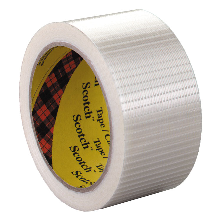 Scotch - Bi-Directional Filament Tape, 3" Core, 50 mm x 50 m, Clear