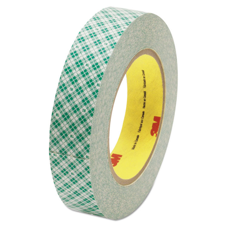 3M - Double-Coated Tissue Tape, 3" Core, 1" x 36 yds, White