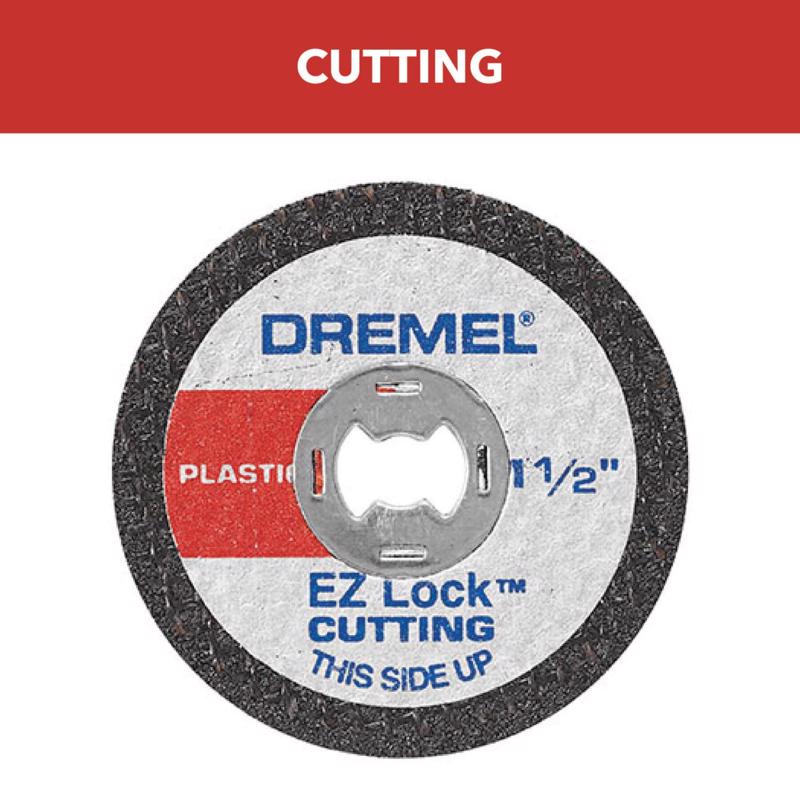 DREMEL - Dremel EZ Lock 1-1/2 in. D X 1/8 in. Fiberglass Cut-Off Wheel 5 pc