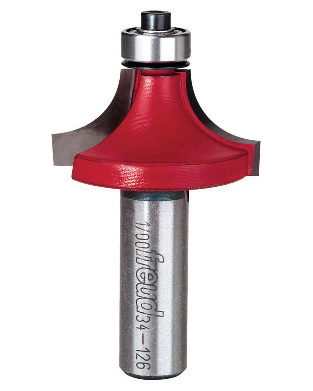 FREUD - Freud 1-5/8 in. D X 1/2 in. X 2-3/4 in. L Carbide Rounding Over Router Bit