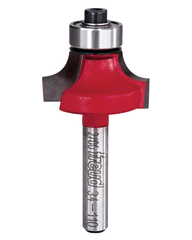 FREUD - Freud 1-1/8 in. D X 1/4 in. X 2-3/16 in. L Carbide Rounding Over Router Bit