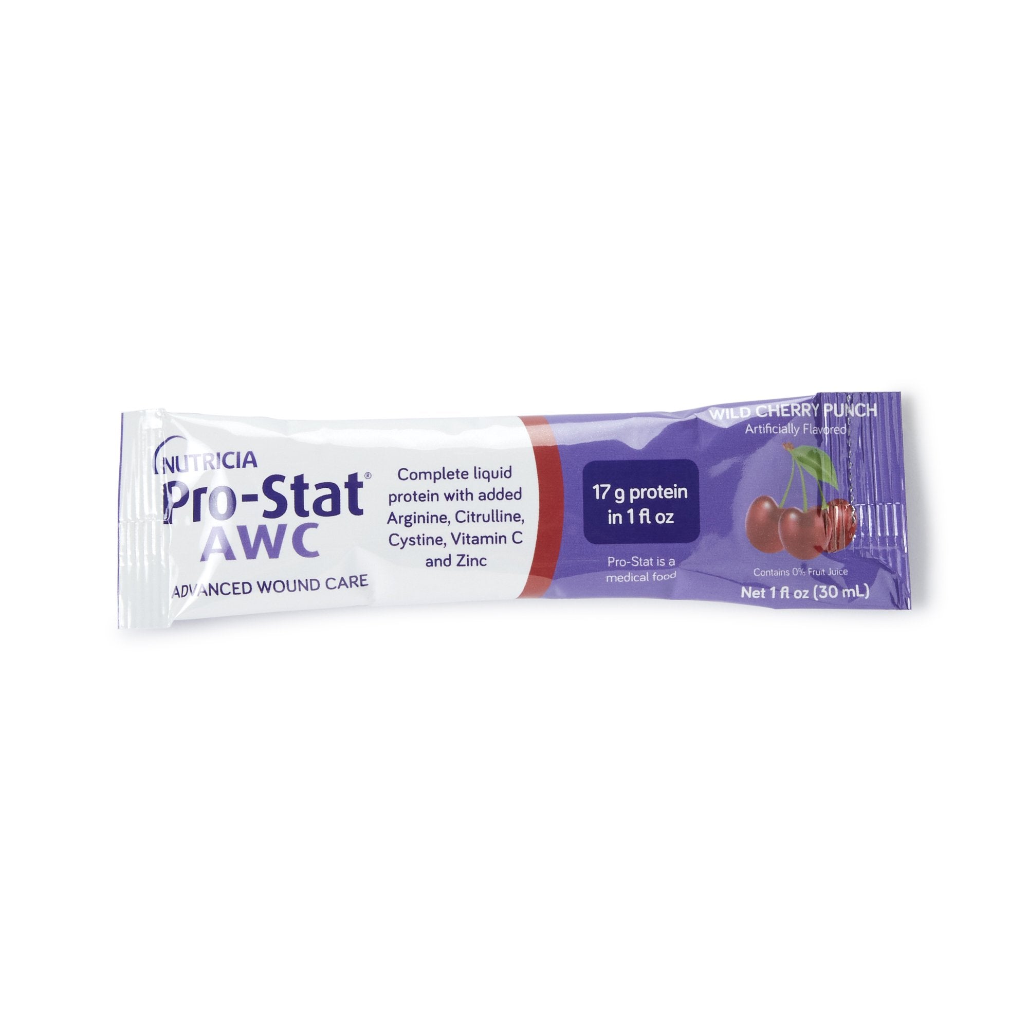 Nutricia North America - Oral Supplement Pro-Stat® AWC Wild Cherry Punch Flavor Liquid 1 oz. Individual Packet [1/EA]