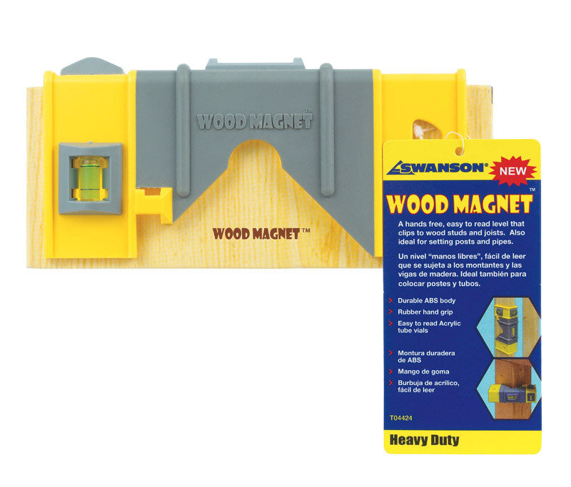 SWANSON - Swanson Wood Magnet 8 in. ABS Magnetic Joist Level 3 vial