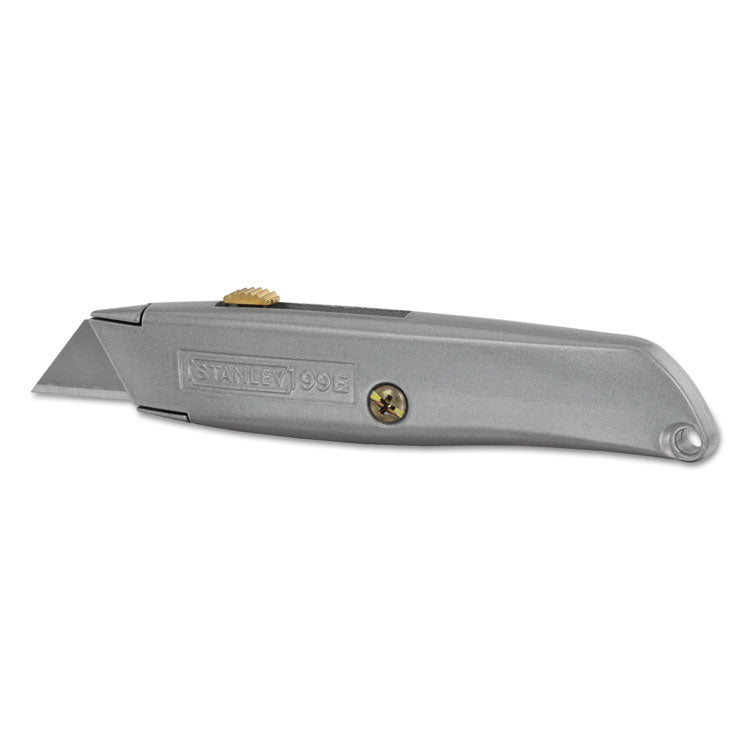 Stanley - Classic 99 Utility Knife with Retractable Blade, 6" Die Cast Handle, Gray