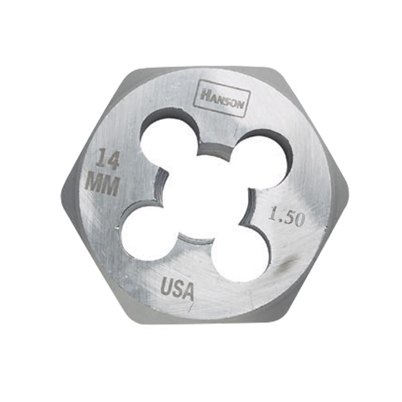 IRWIN - Irwin Hanson High Carbon Steel Metric Hexagon Die 14 mm 1 pc