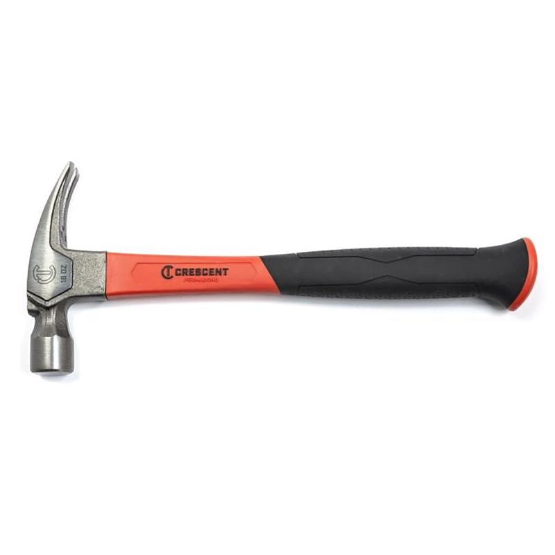 CRESCENT - Crescent Pro Series 16 oz Smooth Face Rip Claw Hammer 5.5 in. Fiberglass Handle