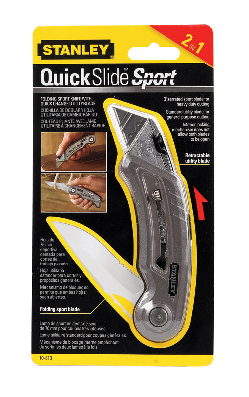 STANLEY - Stanley QuickSlide Sliding Utility Knife Gray 1 pk