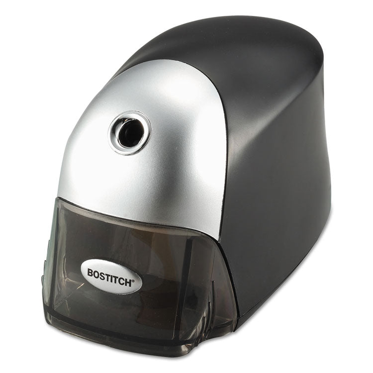 Bostitch - QuietSharp Executive Electric Pencil Sharpener, AC-Powered, 4 x 7.5 x 5, Black/Graphite