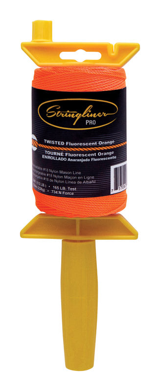 STRINGLINER - Stringliner Pro Twisted Mason Line and Reel 540 ft. Orange