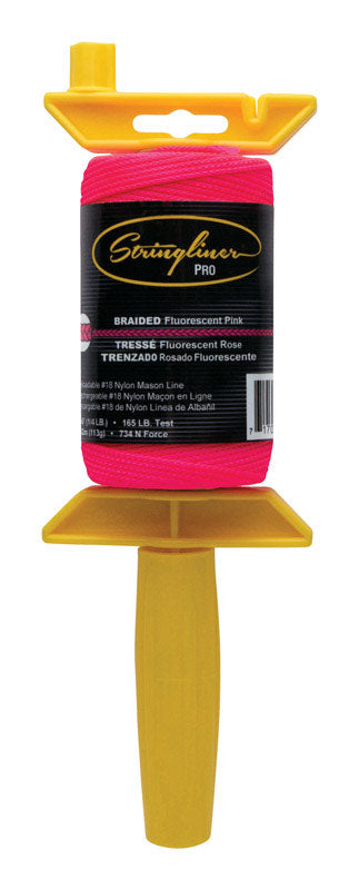 STRINGLINER - Stringliner Pro Braided Mason Line and Reel 250 ft. Pink