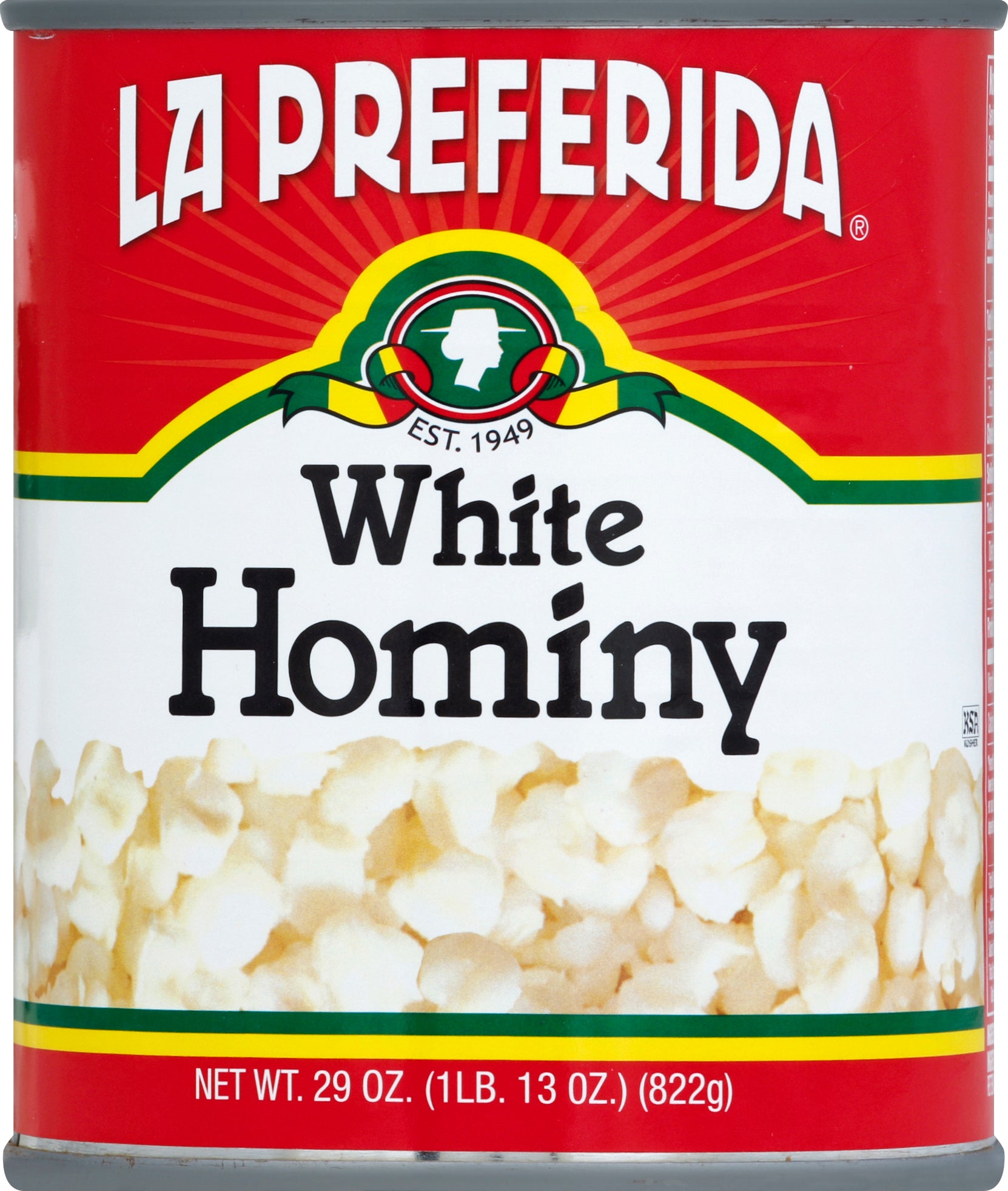 La Preferida White Hominy 29 oz - Case of 12