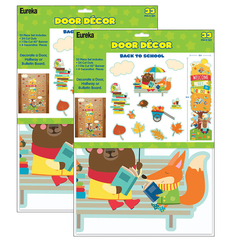 EUREKA - Back to School All-In-One Door Décor Kit, 2 Kits