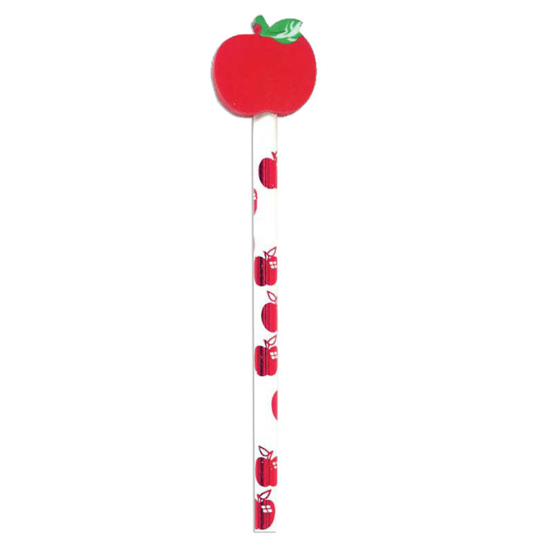 MOON PRODUCTS - Pencil & Eraser Topper Write-Ons, Apple, Pack of 36