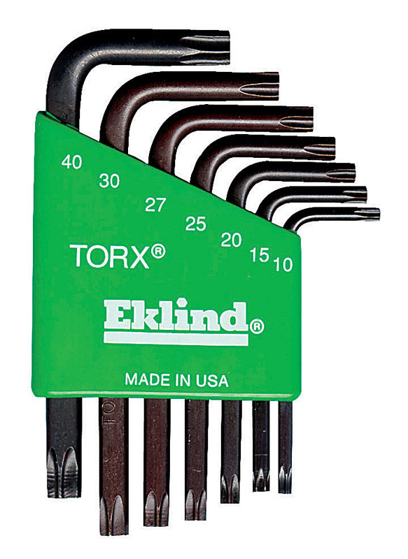 EKLIND - Eklind Torx T10-T40 Short Arm Torx L-Key Set 7 pc