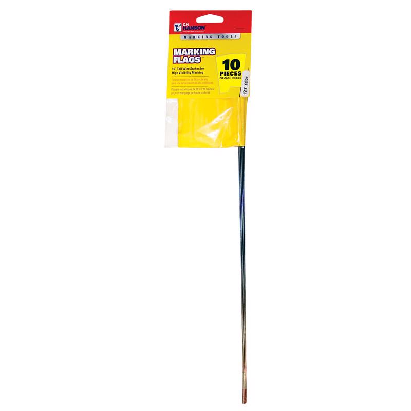 CH HANSON - C.H. Hanson CH Hanson 15 in. Yellow Marking Flags Polyvinyl 10 pk